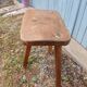 Antique wooden tripod stool