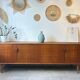 Vintage teak enfilade from the 1960s.