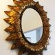 Oval sun mirror, 61x52cm.