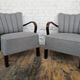 Pair of Halabala cocktail armchair, Czech, 1940