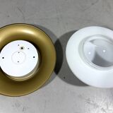 Glashütte Limburg ceiling lamp brass & satin glass
