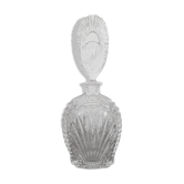 Carafe en verre ciselé