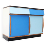 Willy Van Der Meeren, Blue Two-Tone Kitchen Cabinet for Tubax