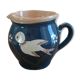 Terracotta pitcher vintage bird décor