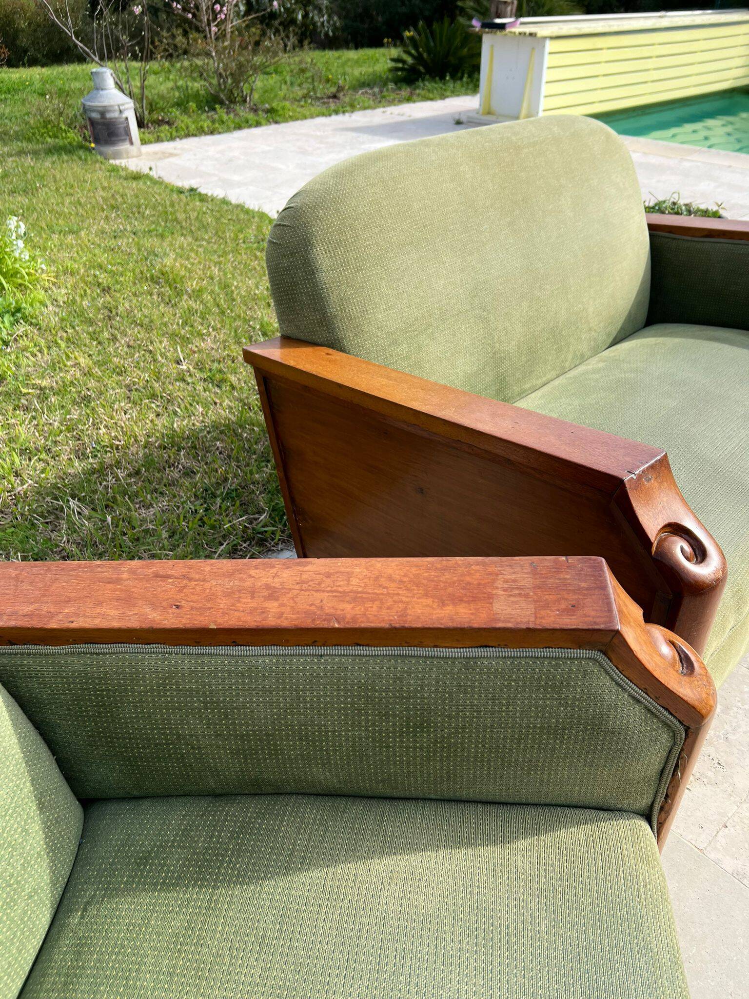 Art Deco sofa and armchairs