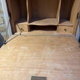 Magnificent Provençal secretary storage furniture made of solid wood with olives.