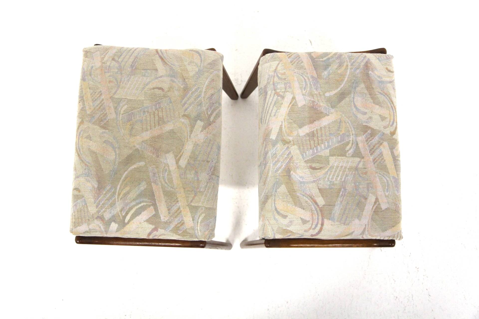 Set of 2 Scandinavian ottomans, Sweden, 1960