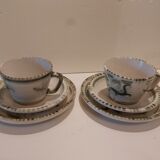 Duo tasses assiettes à gâteaux Kéraluc Quimper