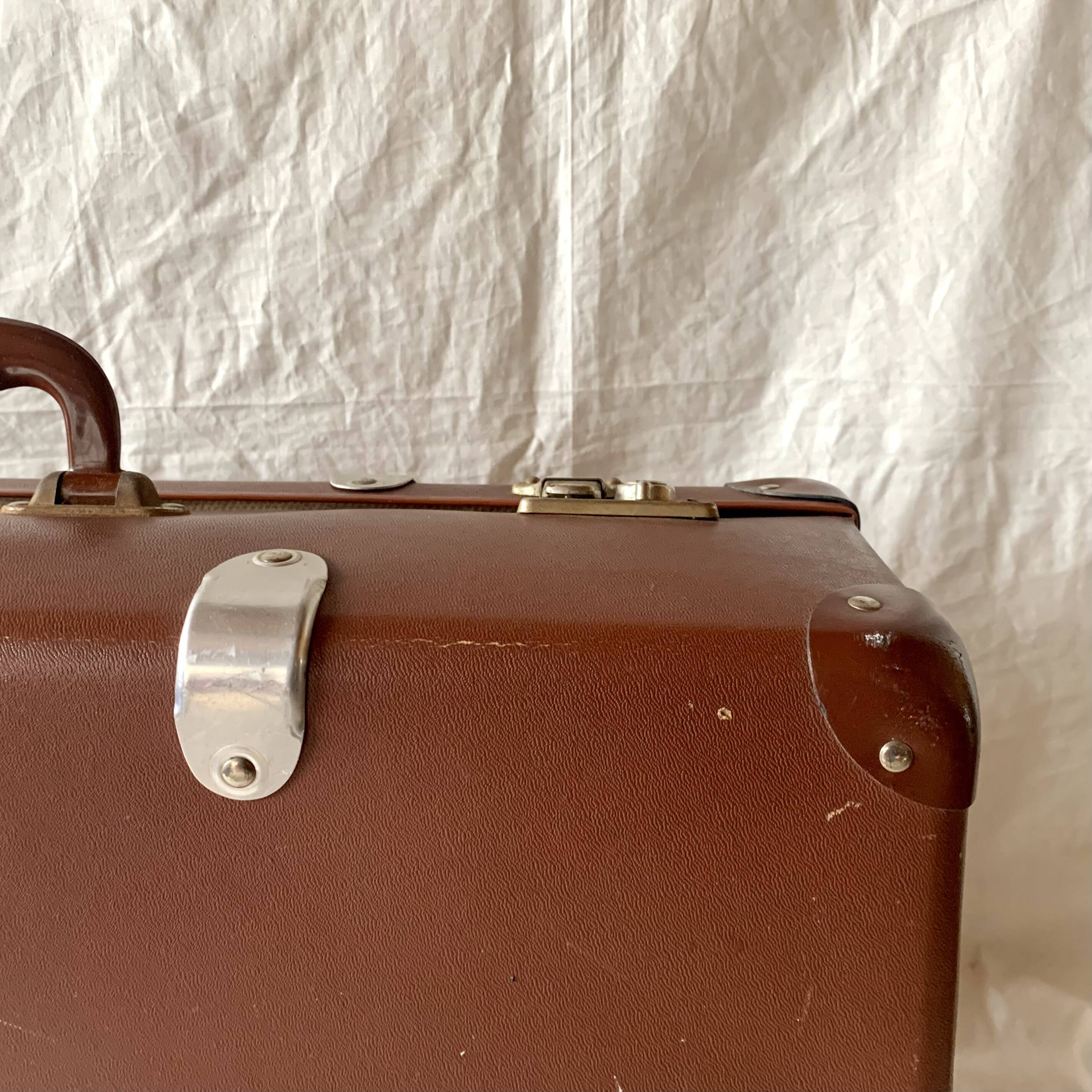 Old fiberglass suitcase