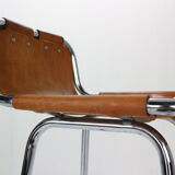 Set of 4 leather barstools