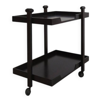 Dark Wood Bar Trolley by Franco Albini for Poggi Pavia, 1970s