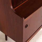 Vintage Danish retro office desk in 60s teak