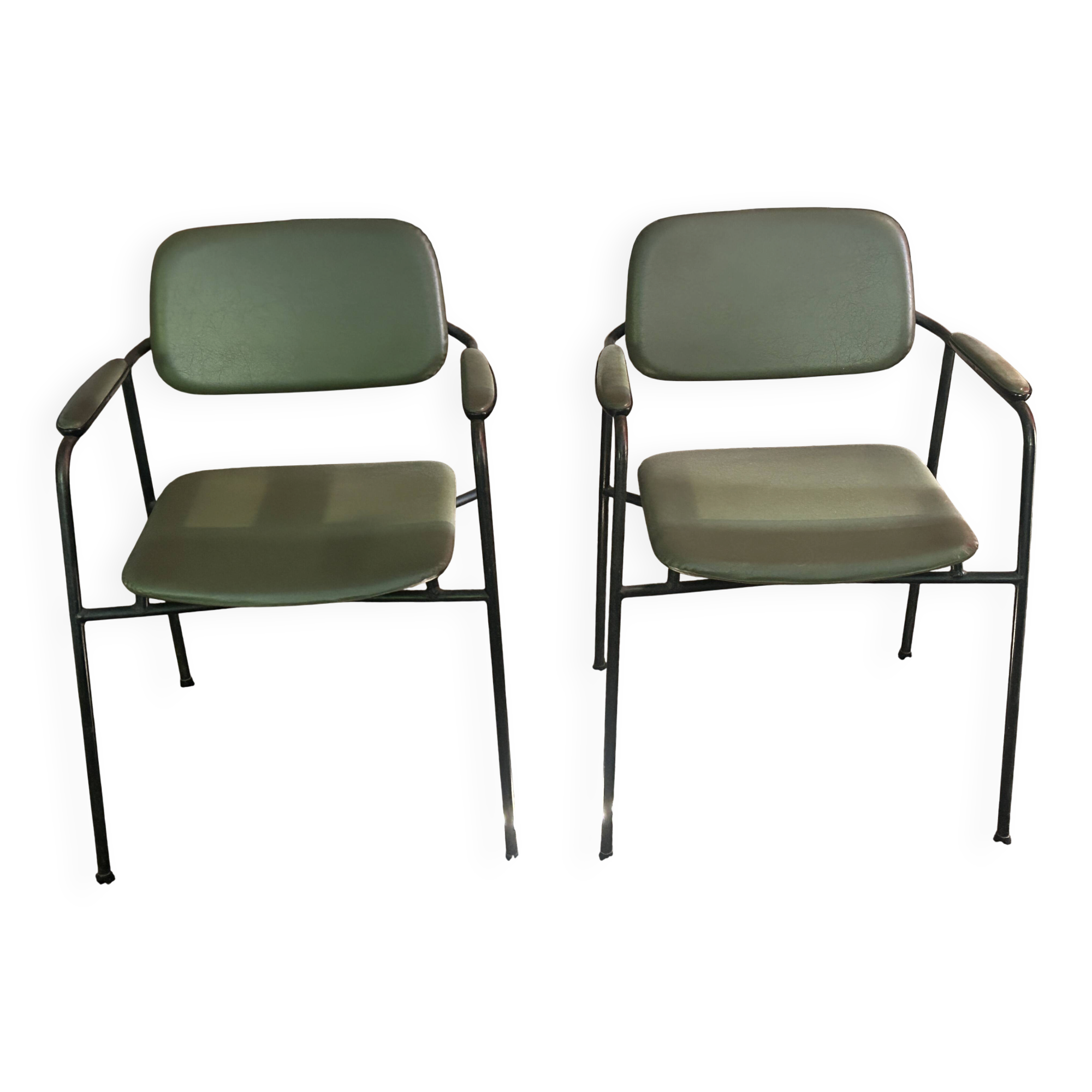 Paire de fauteuils Eugen Schmidt, modèle Coraline pour Airborn 1960