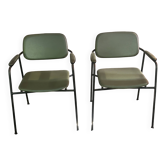 Paire de fauteuils Eugen Schmidt, modèle Coraline pour Airborn 1960