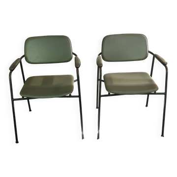 Paire de fauteuils Eugen Schmidt, modèle Coraline pour Airborn 1960