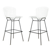 Set of two high stools by Harry Bertoia for Knoll.