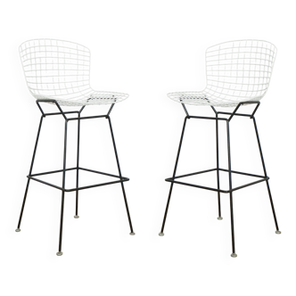 Ensemble de deux tabourets hauts Harry Bertoia pour Knoll