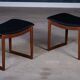 Tabourets Vintage en Teck, Danemark, 1960s, Set de 2
