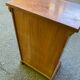 Nightstand, accent furniture in solid wood with drawer and door, 1980.