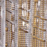 Appliques Orrefors Design XXL de Carl Fagerlund en verre et laiton, années 1960