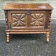 Solid wood bar cabinet in Spanish Basque style from the 1930s.