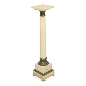 Pédestal en colonne - antique bronze