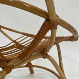 Vintage rattan chair by Dirk van Sliedregt Rohe Noordwolde 1960 in the Netherlands