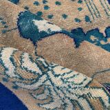 Vintage turkish rug 225x145 cm carpet