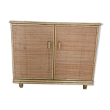 Rattan and bamboo buffet