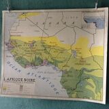 Geographic vintage - black Africa map