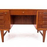 Bureau en teck, Danemark, années 1960.