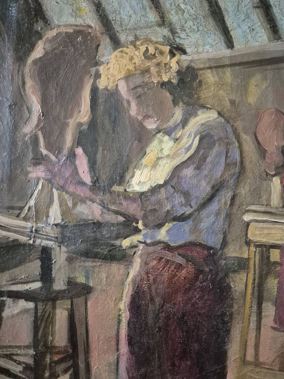 The sculpture workshop by Ossip Lubitch