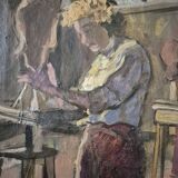 The sculpture workshop by Ossip Lubitch