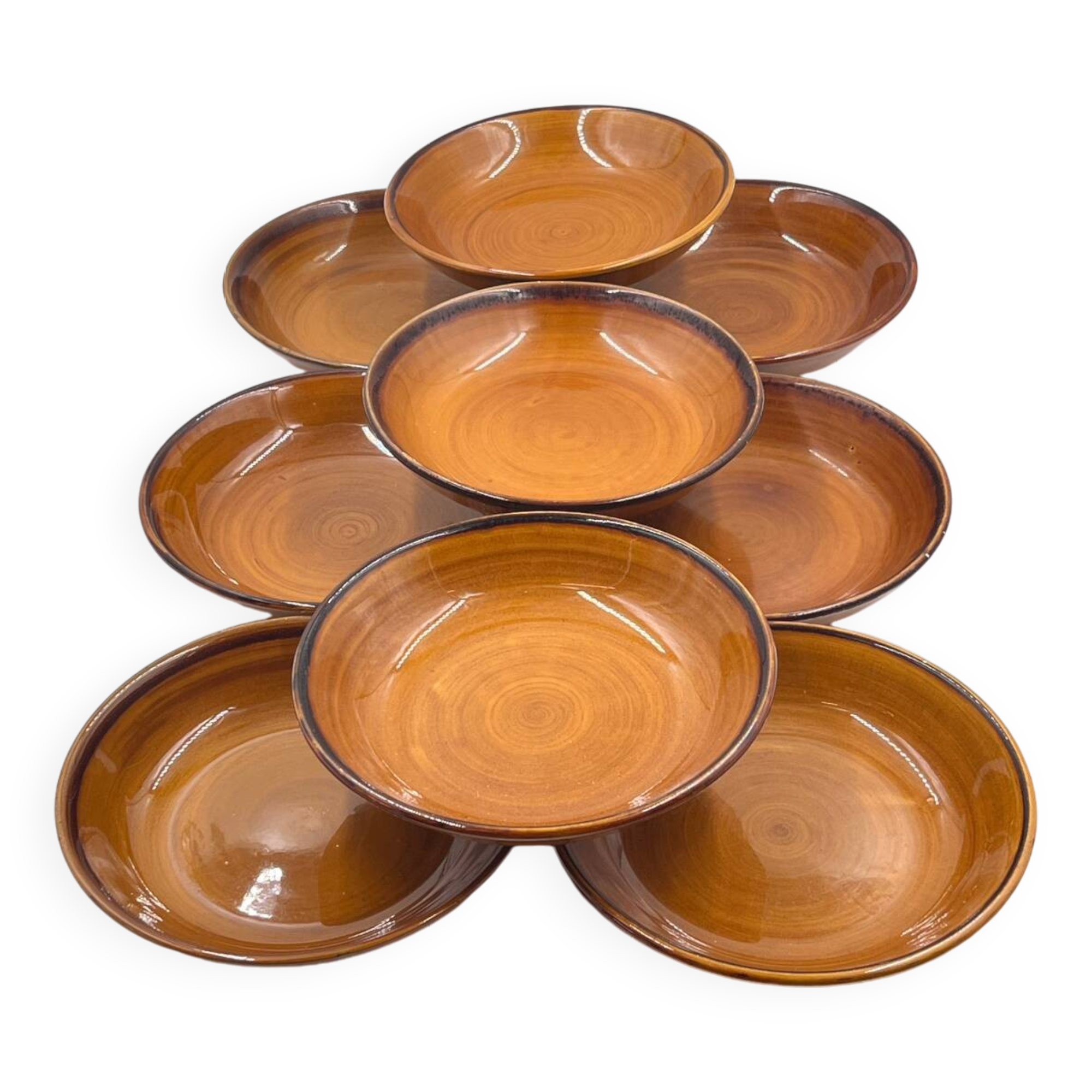 Set of 9 St Clément soup plates