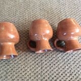 Series of 3 cups in sandstone