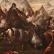 Great 18th-century Italian painting, battle between Christians and Ottomans