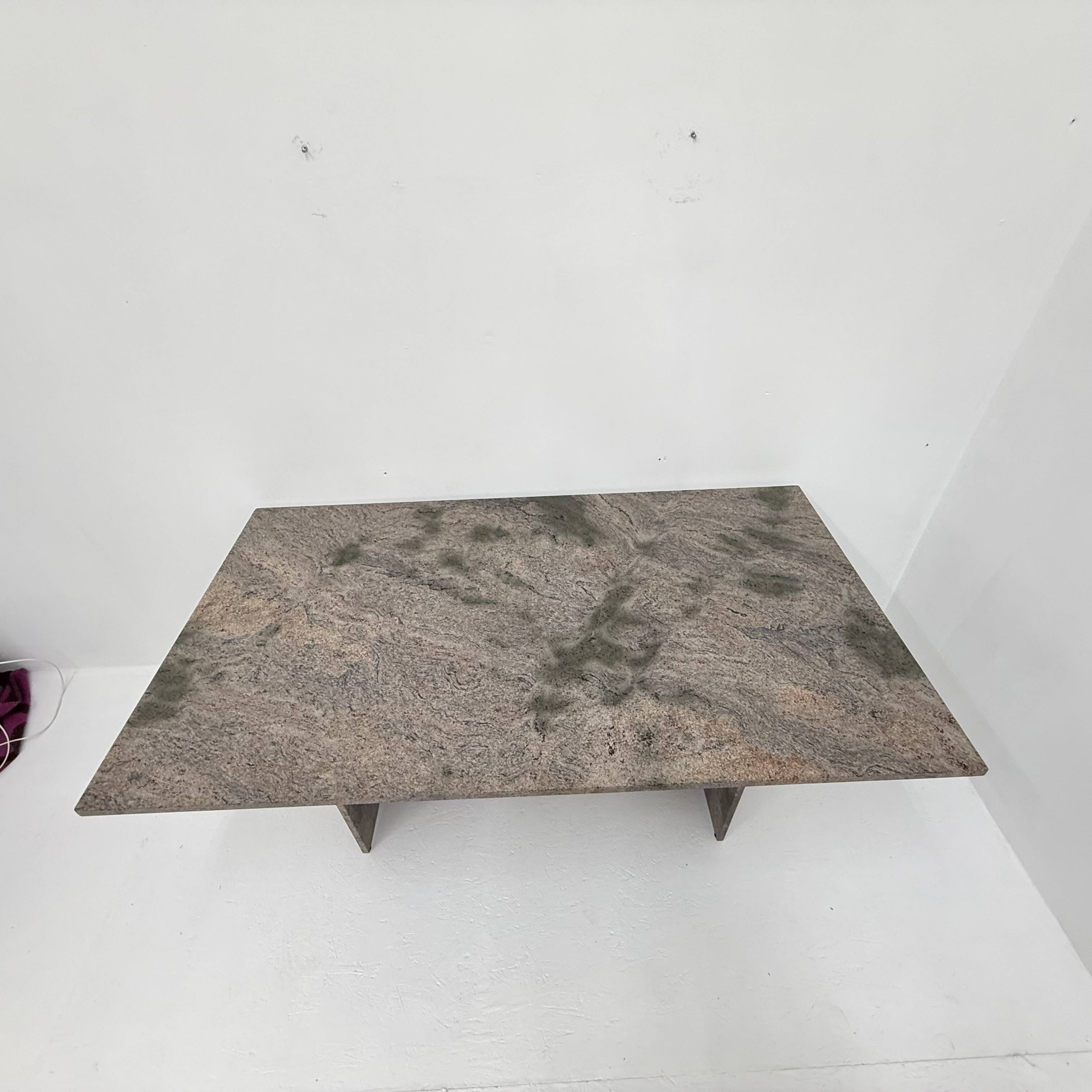 Mid-century modern granite dining table , 1970s