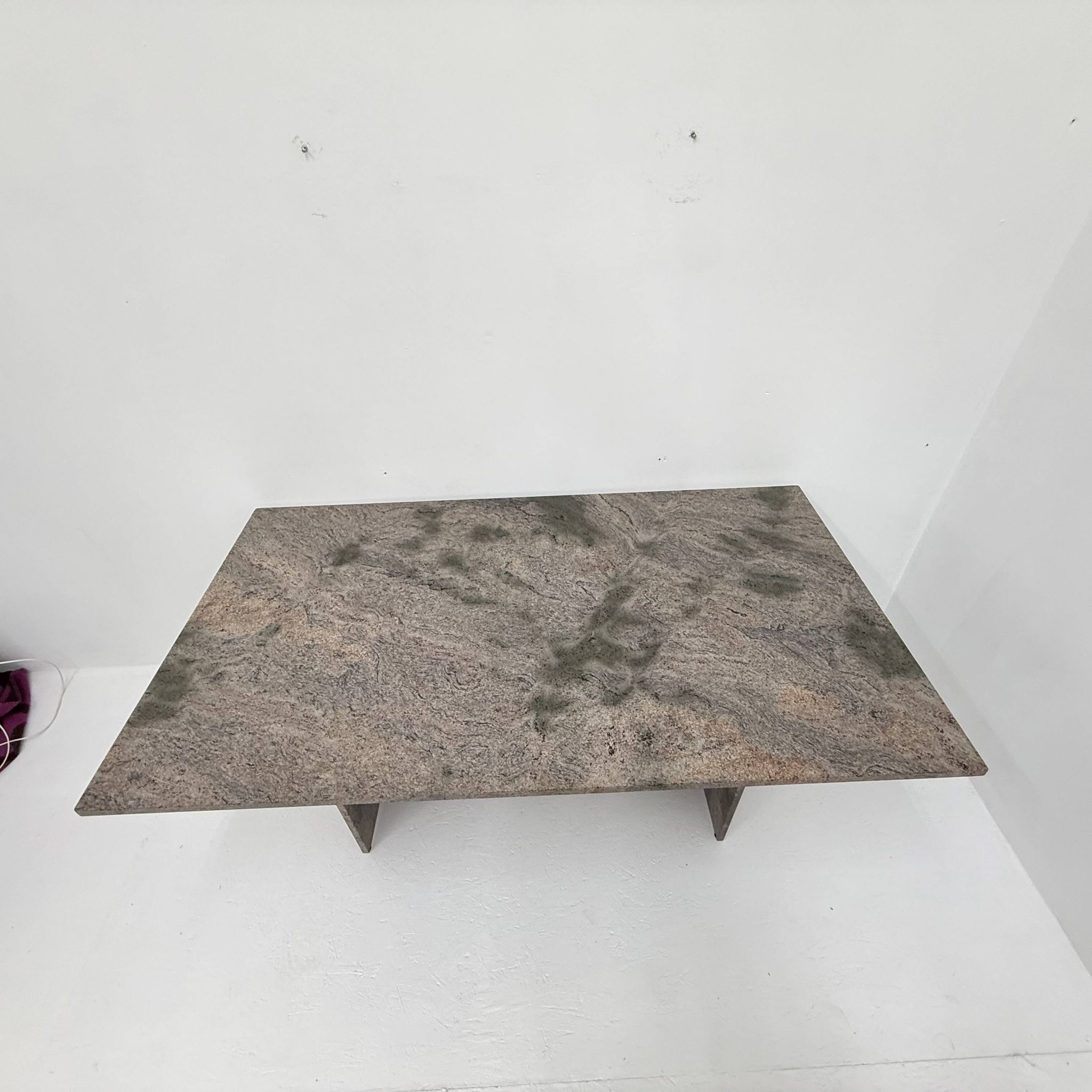 Mid-century modern granite dining table , 1970s