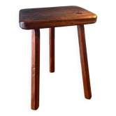 Tabouret tripode en chêne année 50