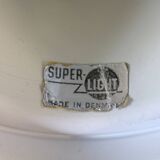 Vintage David Mogensen White Pendant Lamp, Super Light A/S, Danish Mid-Century