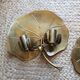 Set of 2 brass wall sconces