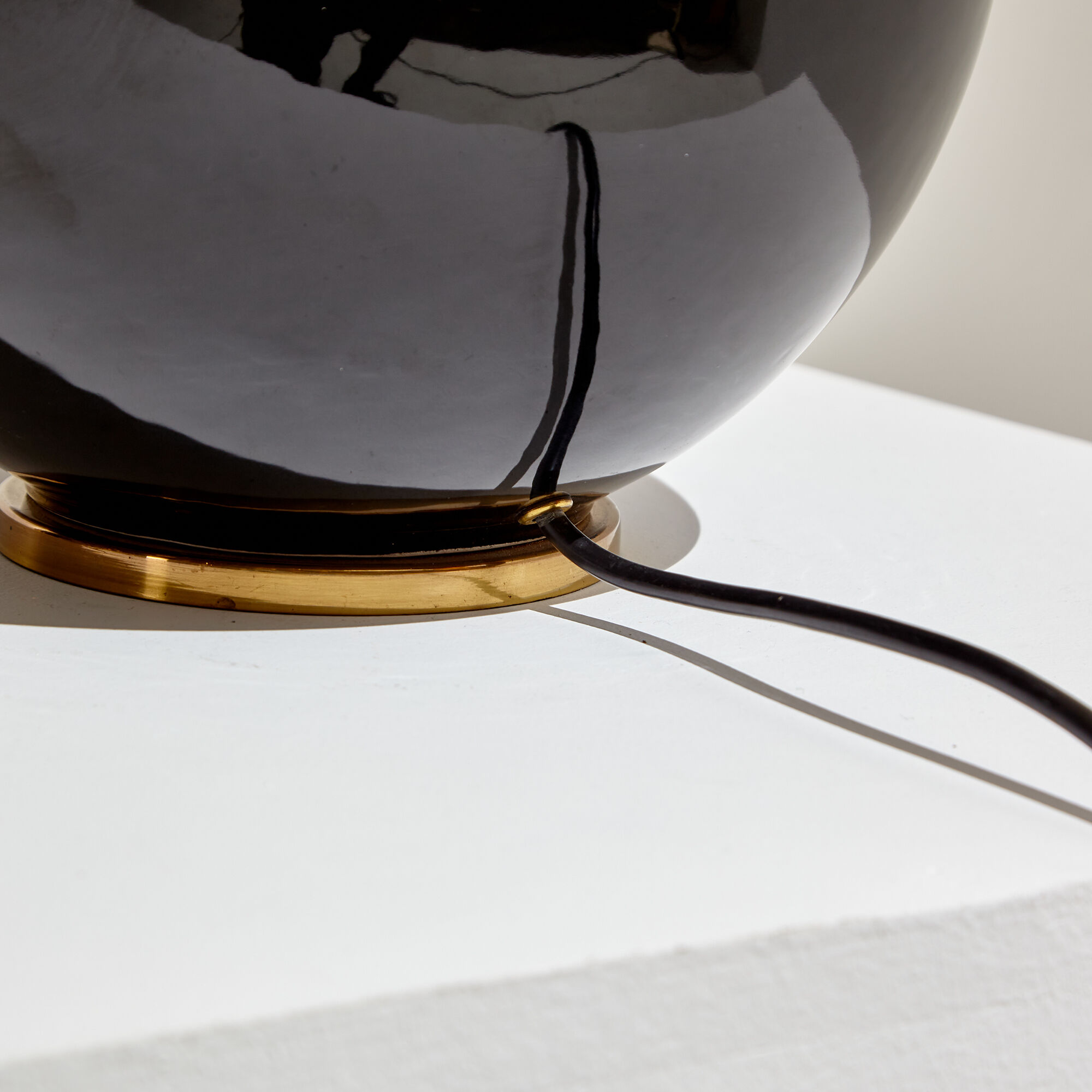 Lampe de table en verre