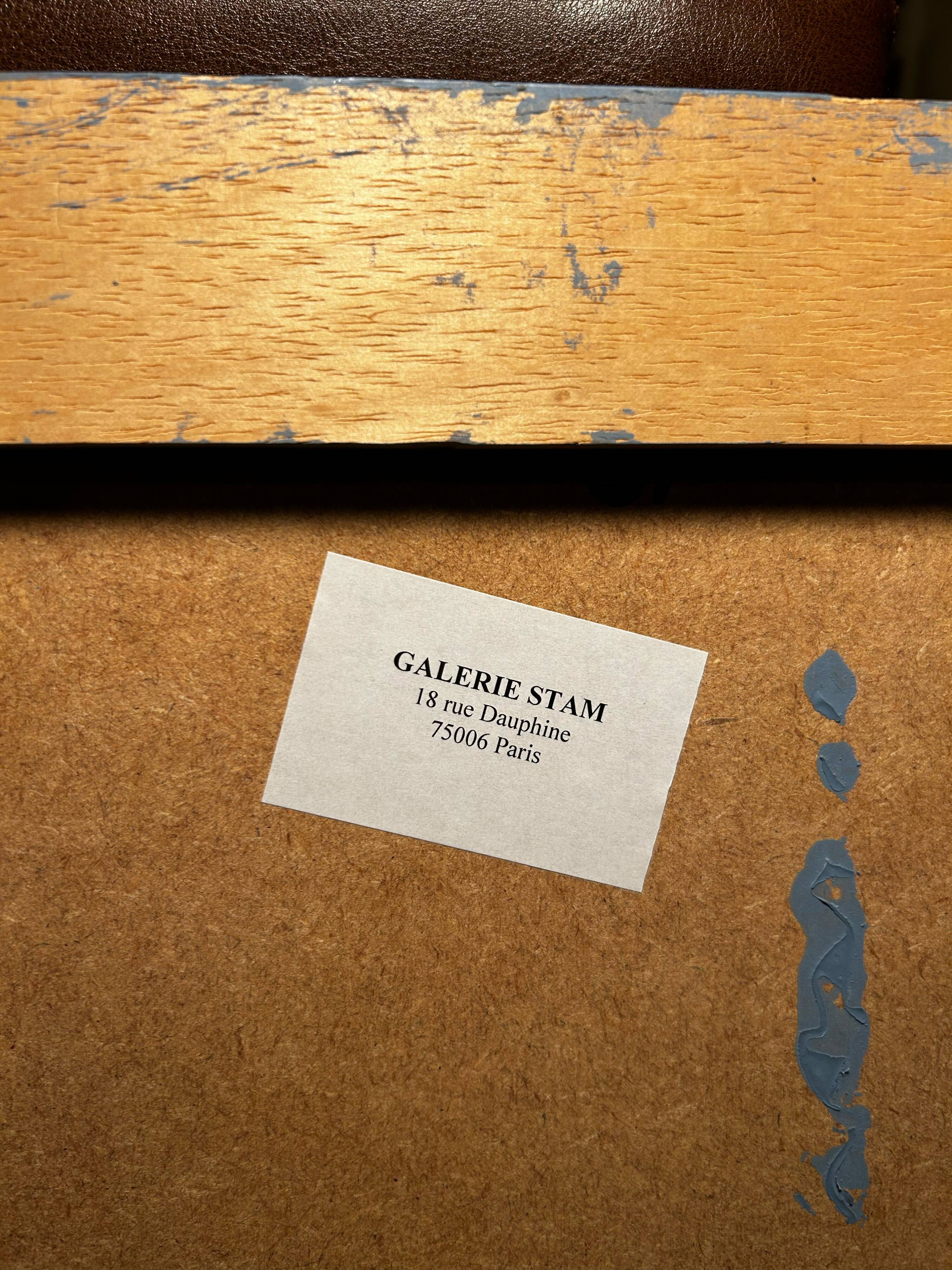 Oil on wood signed Catherine Neresis