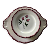 Salins dessert plates and platter, Cerilly model