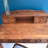 Secretary's office with an art deco chair