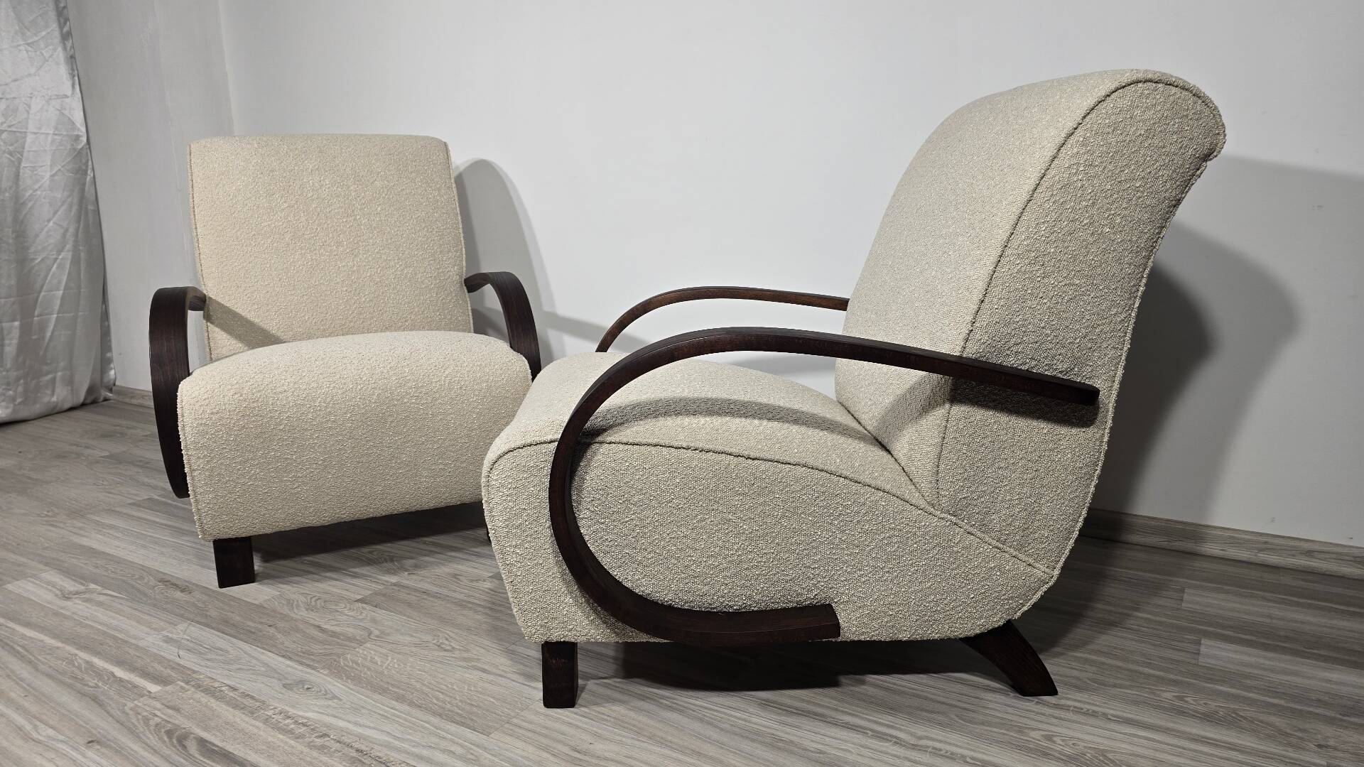 Art Deco Lounge Chairs from Jindřich Halabala, 1950s, Set of 2