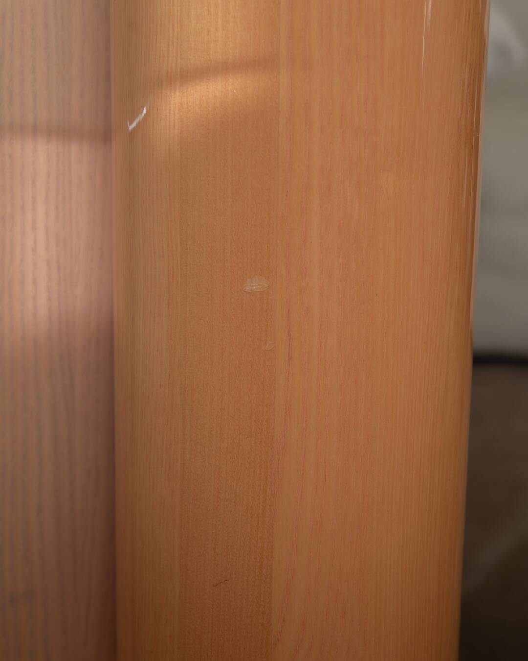 Vintage Saporiti Italia Dining Table – Enamel Column Base - 1980s