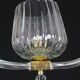 Charming Murano Glass Art Deco Pendant Chandelier by Ercole Barovier, 1940s