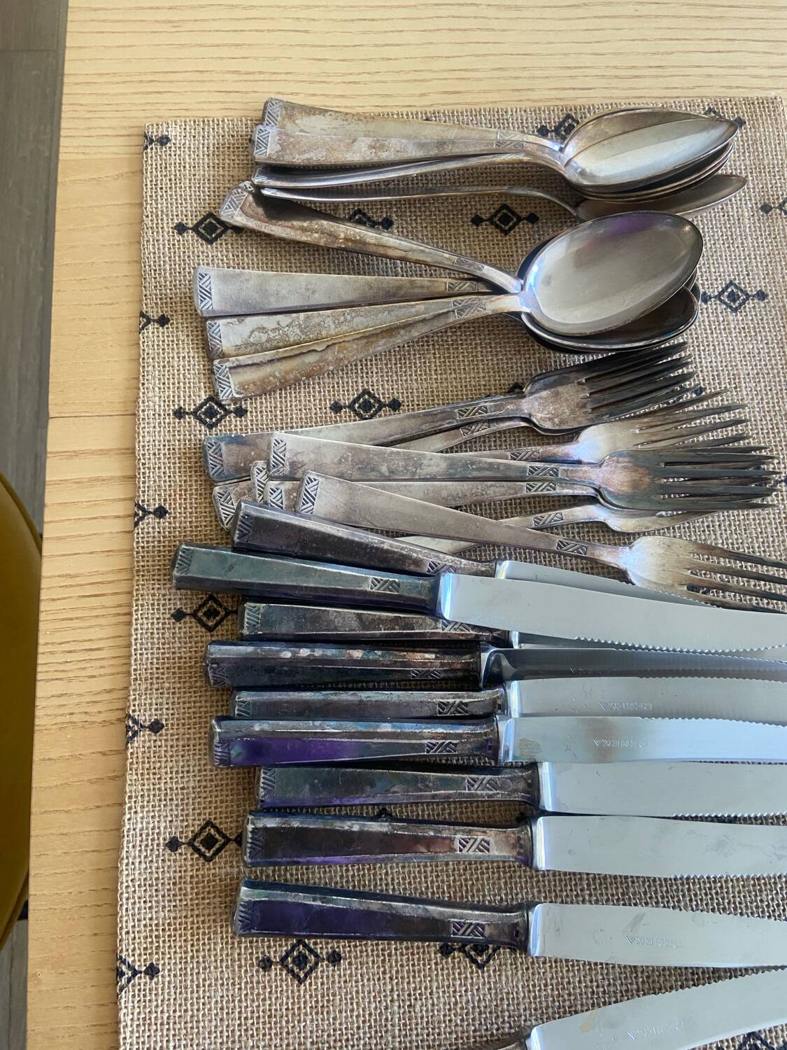 Lot of silver cutlery from the 1930s