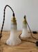 Pair of Clichy glass pendant lights